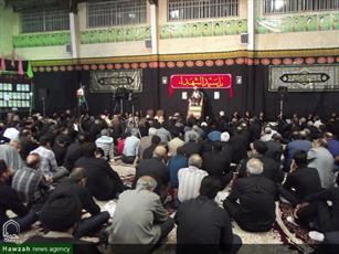 تصاویر/ مراسم عزاداری سالار شهیدان حضرت اباعبدالله الحسین(ع) در سالن شهدای بسیج کاشان