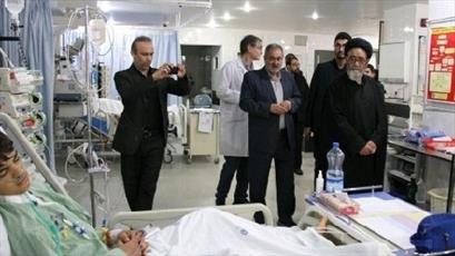 بازدید  امام جمعه تبریز از بیمارستان فوق تخصصی تامین اجتماعی