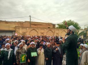 تجمع طلاب و روحانیون شیرازی در حمایت از سپاه